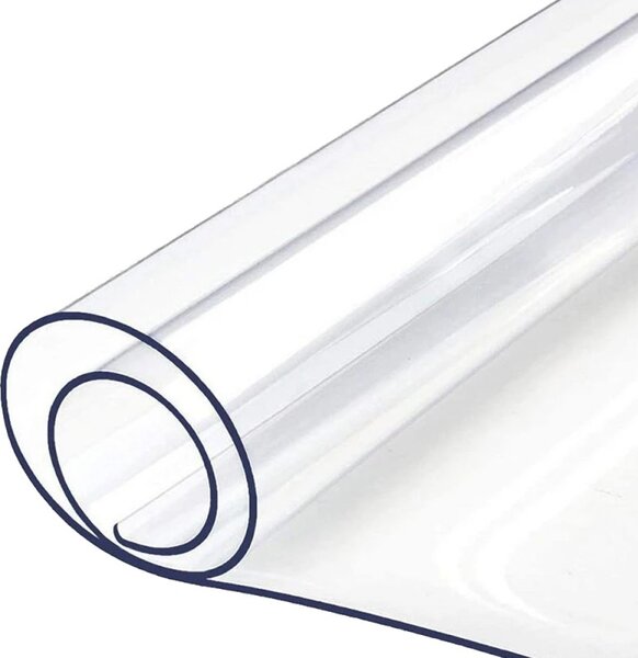 Protectie PVC fata de masa, mobilier, 1.5 mm grosime, 120x90 cm, transparenta clear