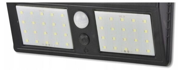Aplica solara super luminoasa 40 LED-uri SMD 5W, senzor miscare 120 grade, 2400mAh, alb rece, IP65