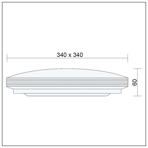 Plafoniera LED 24W, aplica lumina neutra 4000K, 30x30 cm, 1680lm, protectie IP44