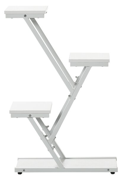 Outsunny Raft pentru Plante cu 4 Niveluri din Lemn pentru Decor Interior și Exterior Verandă Balcon | Aosom Romania