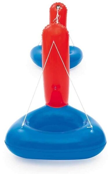 Set volei pentru piscina, fileu si minge gonflabile, 244x64 cm, material vinil