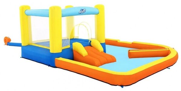 Centru de joaca cu piscina XXL, trambulina si tobogan, gonflabil, 365x340 cm