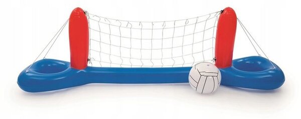 Set volei pentru piscina, fileu si minge gonflabile, 244x64 cm, material vinil