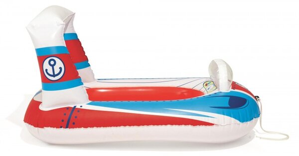 Saltea gonflabila pentru copii, forma barcuta, multicolor, 99x66 cm
