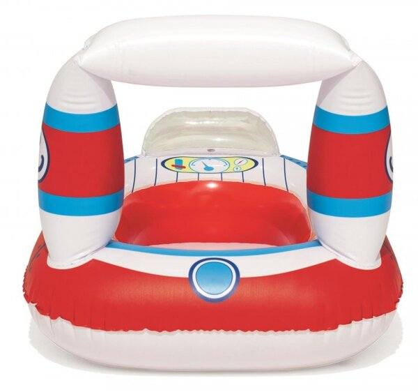 Saltea gonflabila pentru copii, forma barcuta, multicolor, 99x66 cm