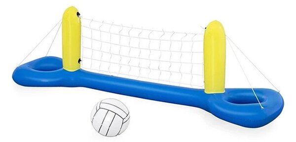 Fileu de volei pentru piscina, minge gonflabila inclusa, 244x64 cm