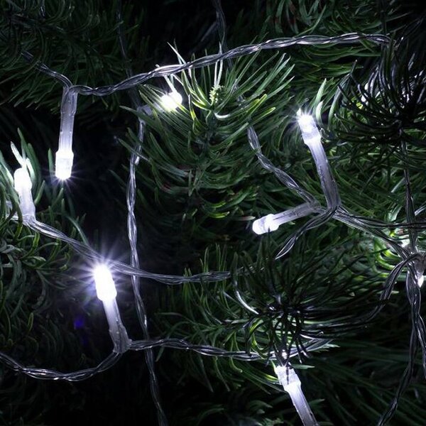 Ghirlanda luminoasa cu baterie, 50 LED-uri, temporizator, 8 program, lungime ghirlanda 4.9 m