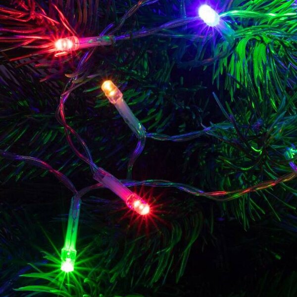 Ghirlanda luminoasa cu baterie, 50 LED-uri, temporizator, 8 program, lungime ghirlanda 4.9 m