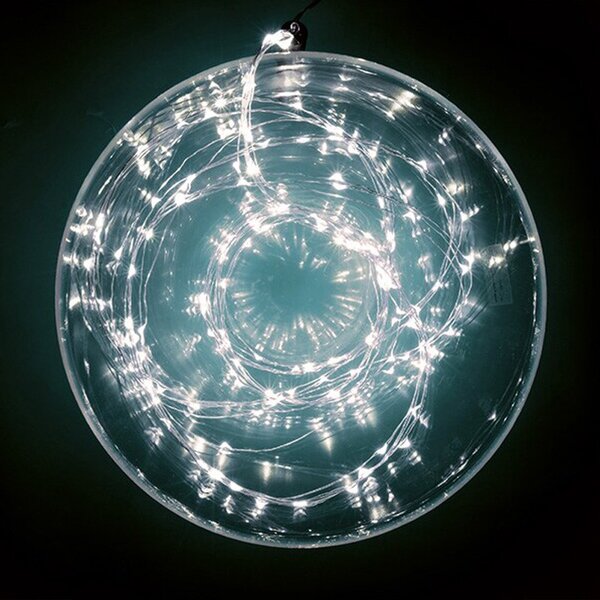 Ghirlanda pentru exterior si interior, protectie IP44, lungime ghirlanda 7.9 m, 80 LED-uri cu cablu subtire
