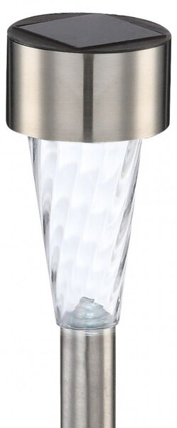 Felinar solar LED pentru gradina, stalpisor inox, IP44, set 6 bucati