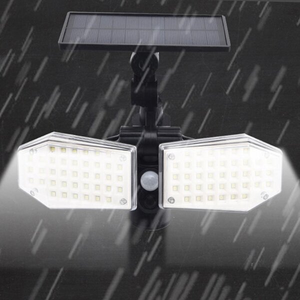 Proiector solar 15W, 78 LED-uri , senzor miscare, unghi 120 grade, IP65