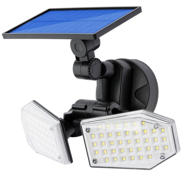 Proiector solar 15W, 78 LED-uri , senzor miscare, unghi 120 grade, IP65