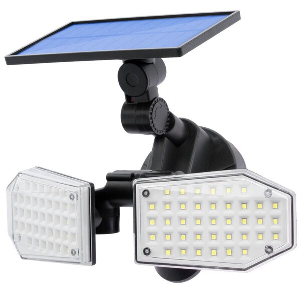 Proiector solar 15W, 78 LED-uri , senzor miscare, unghi 120 grade, IP65