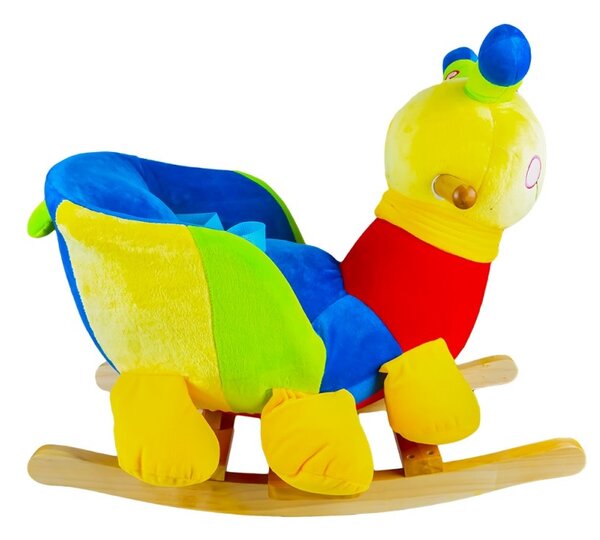 Balansoar Melc, leagan bebelusi multicolor, 60x34x45 cm, sunete muzicale