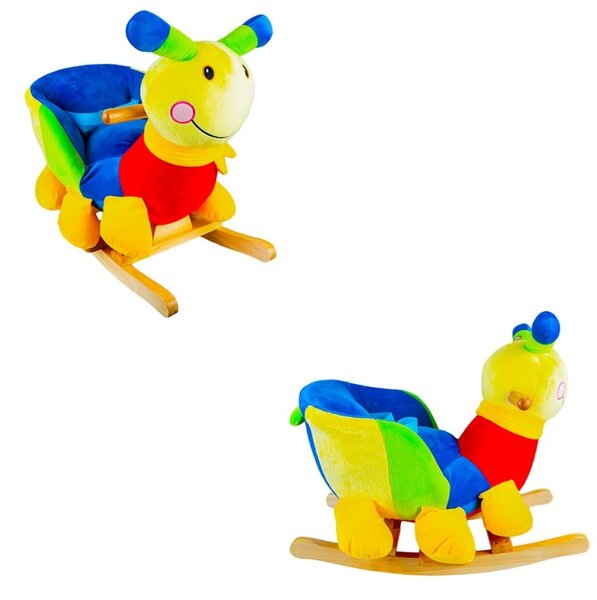 Balansoar Melc, leagan bebelusi multicolor, 60x34x45 cm, sunete muzicale
