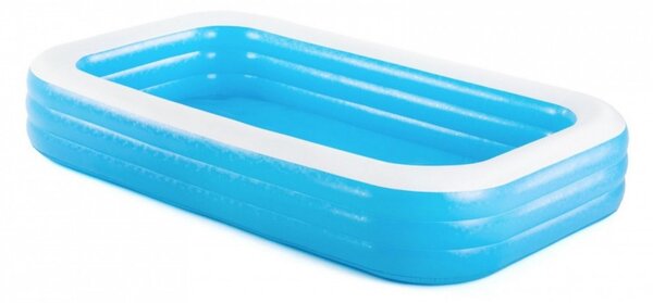 Piscina de familie 305x183x56cm, 3 inele, material vinil, 3 supape incorporate