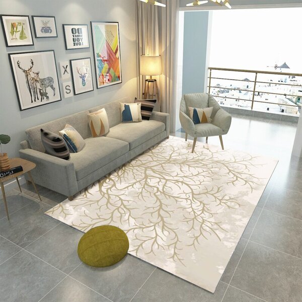 Covor Modern Living , Dormitor Dreptunghiular Elif KL8385AL Bej (Alege dimensiunea: 60X130 cm)
