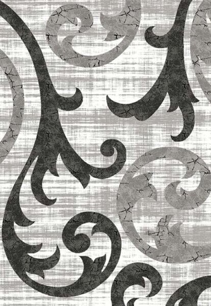 Covor Modern Living , Dormitor Dreptunghiular Romantic 4719 Gri (Alege dimensiunea: 60X130 cm)