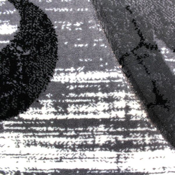 Covor Modern Living , Dormitor Dreptunghiular Romantic 4719 Gri (Alege dimensiunea: 60X130 cm)