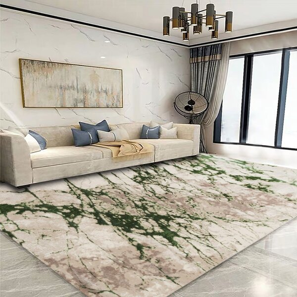 Covor Modern Living, Dormitor Dreptunghiular Milano 0596B Verde (Alege dimensiunea: 60X130 cm)
