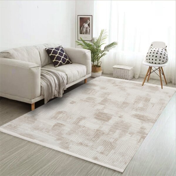 Covor Modern Living, Dormitor Dreptunghiular Porto 0572A Bej (Alege dimensiunea: 100 x 200)