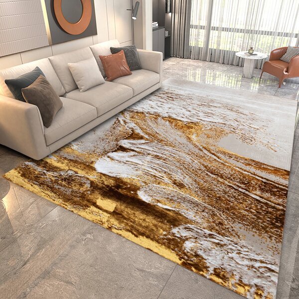 Covor Modern Living, Dormitor Dreptunghiular Cameleon 2323A Gold (Alege dimensiunea: 60X130 cm)