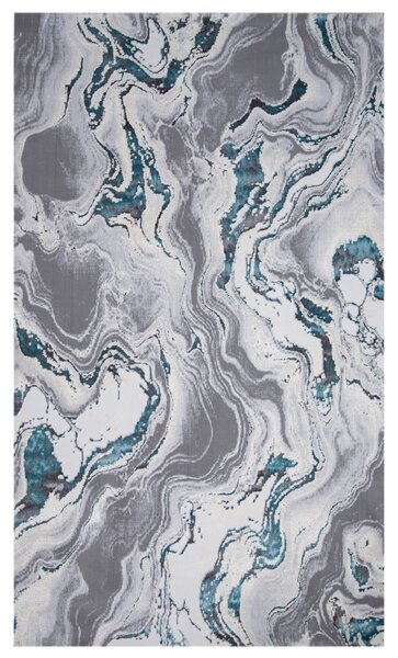 Covor Modern Living, Dormitor Dreptunghiular Royal River 7367A Turcoaz (Alege dimensiunea: 100 x 200)