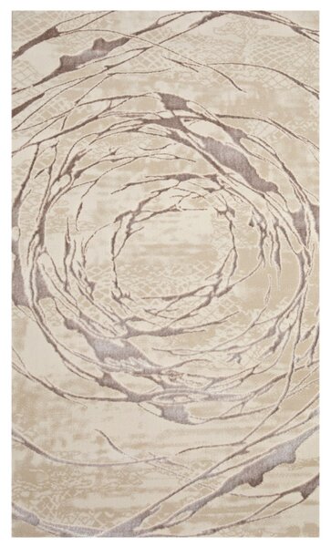 Covor Modern Living , Dormitor Dreptunghiular Elif F353A Crem (Alege dimensiunea: 60X130 cm)