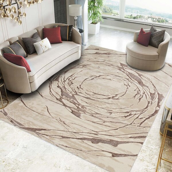 Covor Modern Living , Dormitor Dreptunghiular Elif F353A Crem (Alege dimensiunea: 60X130 cm)