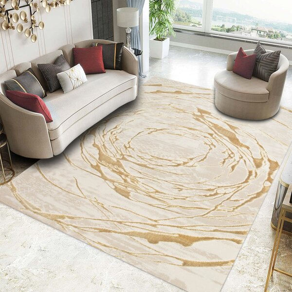 Covor Modern Living , Dormitor Dreptunghiular Elif F353A Crem Gold (Alege dimensiunea: 60 x 130)