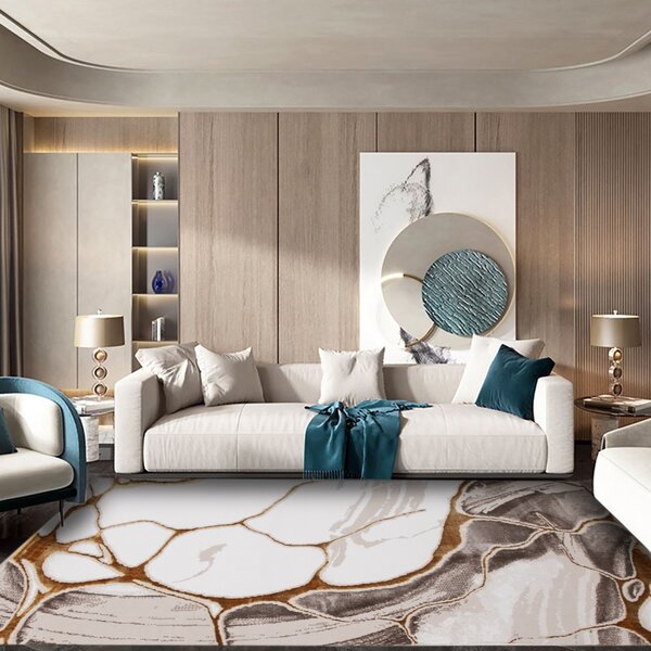 Covor Modern Living , Dormitor Dreptunghiular Marble 0851A (Alege dimensiunea: 60X130 cm)