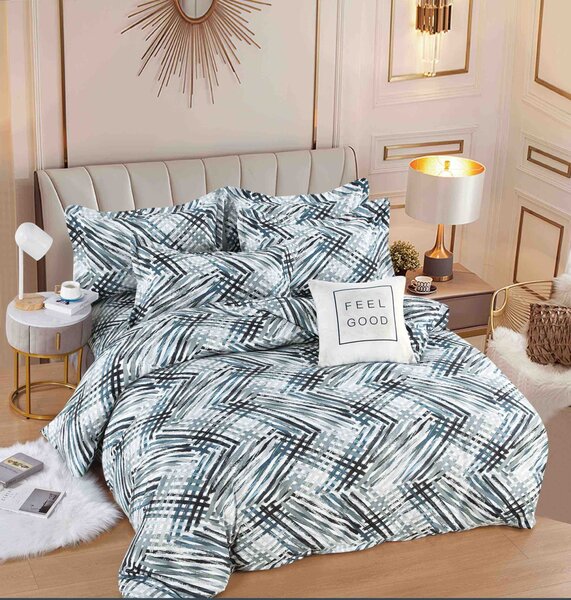 Lenjerie pat dublu, 6 Piese, Finet Premium