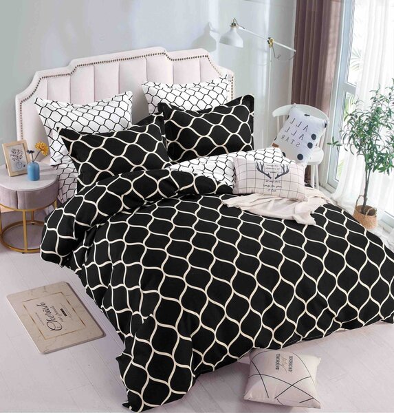Lenjerie pat dublu, 6 Piese, Finet Premium