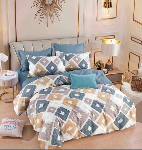 Lenjerie pat dublu, 6 Piese, Finet Premium