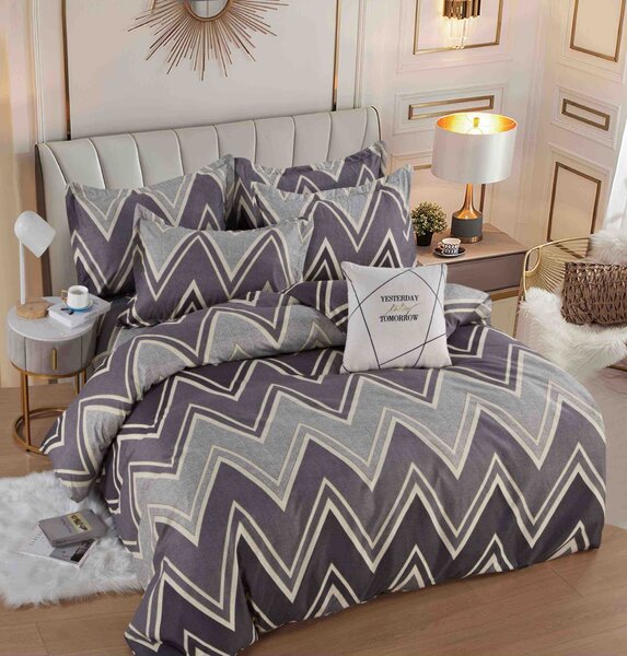 Lenjerie pat dublu, 6 Piese, Finet Premium