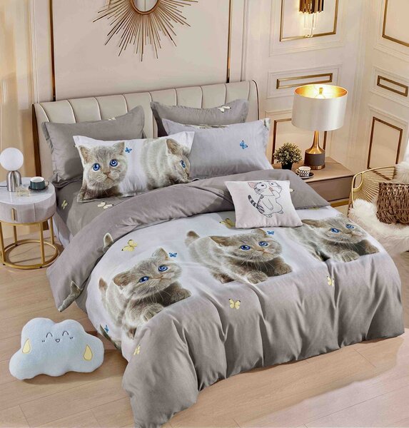 Lenjerie pat dublu, 6 Piese, Finet Premium