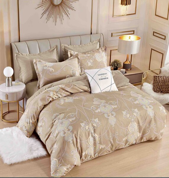 Lenjerie pat dublu, 6 Piese, Finet Premium