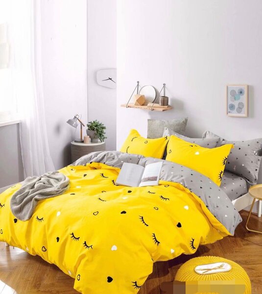 Lenjerie pat dublu, 6 Piese, Finet Premium