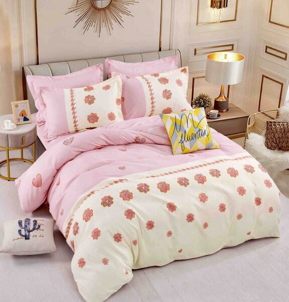 Lenjerie pat dublu, 6 Piese, Finet Premium