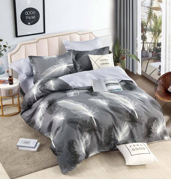 Lenjerie pat dublu, 6 Piese, Finet Premium