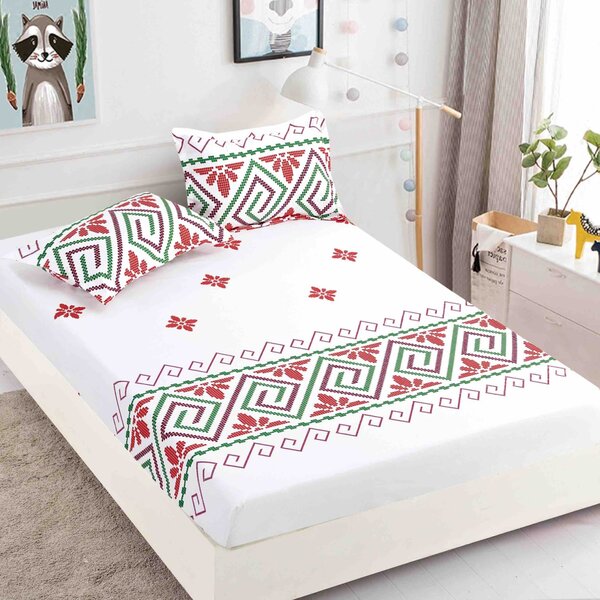 Huse de pat, 3 Piese, Finet cu elastic 180x200