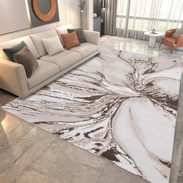 Covor Modern Living , Dormitor Dreptunghiular Eliza 0932A Crem (Alege dimensiunea: 60X130 cm)