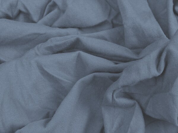 Cearsaf Jersey cu elastic 90x200 cm albastru inchis