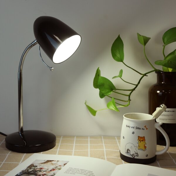 Lampă de masă 1xE27/36W/230V neagră/crom Aigostar