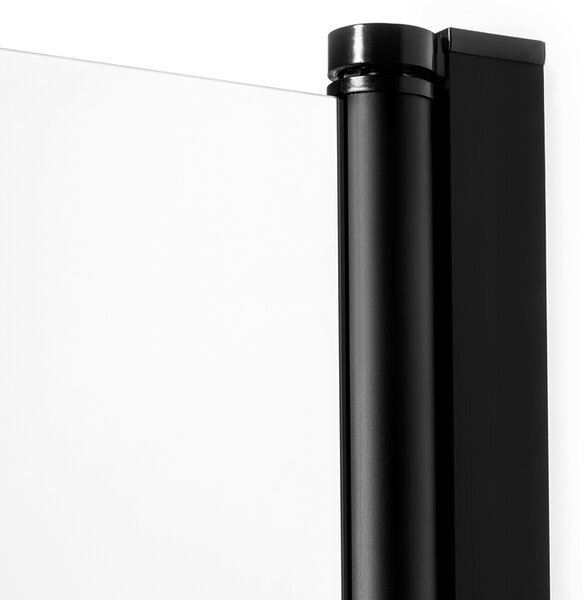 New Trendy Superia Black cabină de duș 90x80 cm dreptunghiular negru mat/sticlă transparentă K-0801