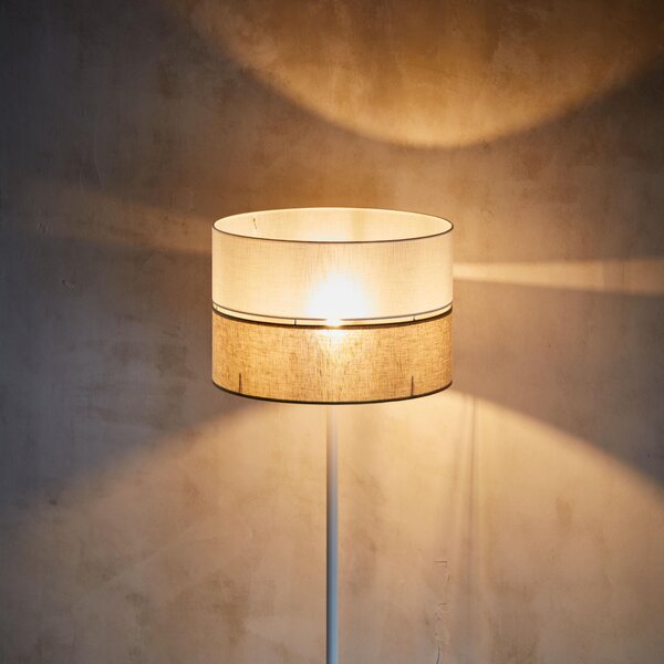 TK Lighting Linobianco lampă de podea 1x15 W alb-maro 5241