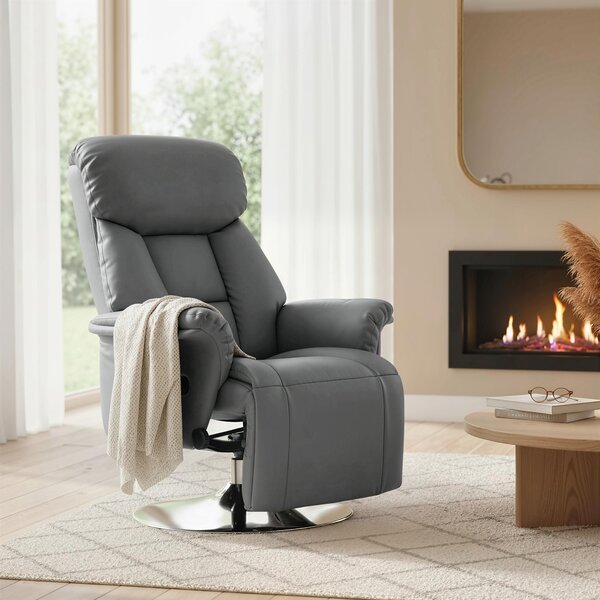 HOMCOM Fotoliu Relax Rotativ 360°, Reclinabil 130°, Gri | Aosom Romania