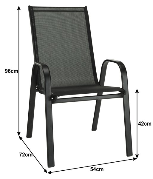 Scaun de grădină Morel (Negru). 744497