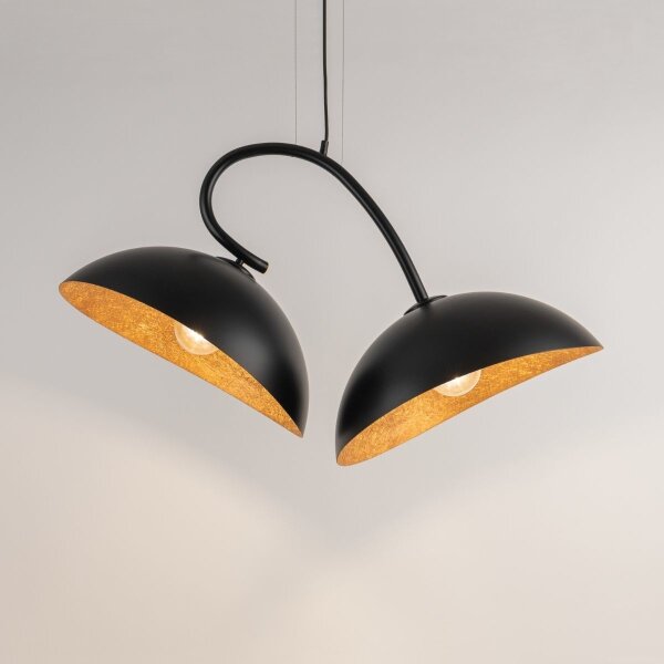 Lustră pe cablu SPACE 2xE27/60W/230V negru/cupru