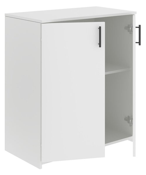 Comoda haaus Creta, 2 Usi, Alb, 80 x 42 x 90 cm